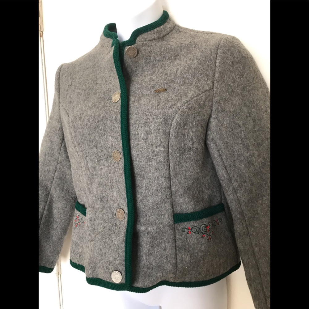 BOOS Vintage Austrian Wool Floral Jacket / Med
